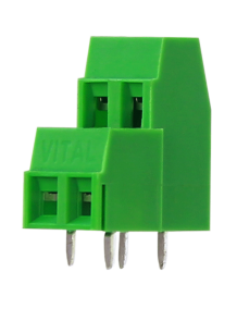 Series 58DD/2 - 2 Way Screw Type Double Decker Connector in 5.08 mm Pitch and 19.10 mm Height