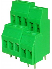 Series DD/2 - 2 Way Screw Type Double Decker Connector in 5.08 mm Pitch and 31.40 mm Height